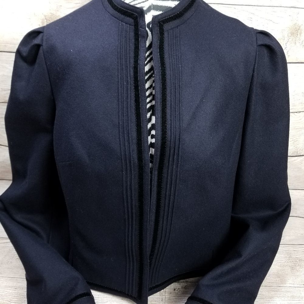 VINTAGE TYROLER-LODEN WOMENS BLAZER TOP - Picture 2 of 8